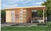 WEKA Gartenhaus »321 B Gr.2«, Holz, BxHxT: 489 x 206 x 194 cm (Außenmaße) - beige