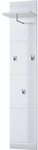 Garderobenpaneel &raquo;ADANA&laquo;, BxHxT: 30 x 152 x 23 cm, Holz - weiss