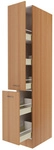 Flex-Well Apothekerschrank &raquo;Nano&laquo;, buchefarben, Spanplatte melaminbeschichtet -