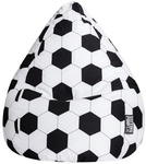 Sitting Point Sitzsack &raquo;BeanBag FUSSBALL L&laquo;, schwarz, BxH: 70 x 90 cm