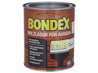 BONDEX Wetterschutzfarbe »Holzlasur für außen«, kalkweiß, lasierend, 0.75l -