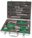 BR&Uuml;DER MANNESMANN Werkzeugkoffer &raquo;M29024&laquo;, Metall, best&uuml;ckt, 24-teilig -