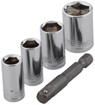 WOLFCRAFT Steckschl&uuml;sselsatz, 5-teilig, Schl&uuml;sselgr&ouml;&szlig;e: 7, 8, 10, 13 mm -