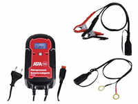 APA Batterieladegerät, 11,5 x 20,5 x 6 cm, 6/12 V, 10 A, Rot | Schwarz