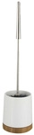 WENKO WC-Garnitur &raquo;Bamboo&laquo;, Keramik/Holz, wei&szlig; - weiss