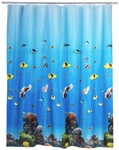 WENKO Duschvorhang &raquo;Ocean&laquo;, BxH: 180 x 200 cm, Unterwasserwelt, mehrfarbig - bunt