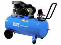 GÜDE Kompressor, 2,2 kW, 2-Zylinder-Aggregat mit Riemenantrieb - blau