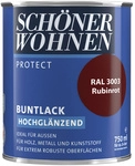 SCH&Ouml;NER WOHNEN FARBE Buntlack, rubinrot , hochgl&auml;nzend