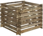FOREST-STYLE Komposter &raquo;Mezzito&laquo;, BxHxL: 100 x 72 x 100 cm, 480 l - braun