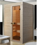 WEKA Sauna &raquo;Valida 1&laquo;, BxHxT: 139 x 203,5 x 139 cm, mit Glast&uuml;r - beige