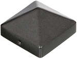 GAH ALBERTS Pfostenkappe, Aluminiumguss, BxL: 70 x 70 mm - grau