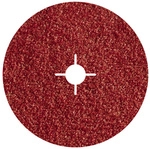 WOLFCRAFT Fiberschleifscheiben, &Oslash; 125 mm, 5 St&uuml;ck - rot