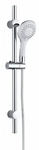 SCH&Uuml;TTE Brause-Set &raquo;Liana&laquo;, H&ouml;he: 7 cm, chromfarben - silberfarben