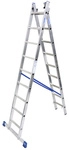 KRAUSE Mehrzweckleiter &raquo;STABILO&laquo;, 18 Sprossen, Aluminium - silberfarben