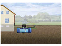 4RAIN Flachtank-Set »Flat L«, 5000 L, Garten-Comfort, begehbar - blau