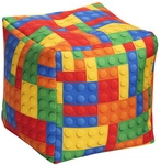 Sitting Point Sitzsack &raquo;Cube BRICKS&laquo;, bunt, BxHxT: 40 x 40 x 40 cm