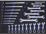 BGS Technic Werkstattwagen-Einlage, Werkstattwageneinlage Doppel-Maul- Ringschl.,