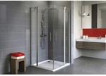 SCHULTE Eckeinstieg &raquo;AlexaStyle 2.0&laquo;, BxTxH: 80 x 80 x 192 cm - silberfarben