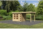 KARIBU Gartenhaus &raquo;Kerko 3&laquo;, Holz, BxHxT: 462 x 211 x 217 cm (Au&szlig;enma&szlig;e inkl.