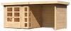 KARIBU Gartenhaus »Kerko 3«, Holz, BxHxT: 462 x 211 x 217 cm (Außenmaße) - beige