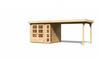 KARIBU Gartenhaus »Kerko 3«, Holz, BxHxT: 497 x 211 x 217 cm (Außenmaße) - beige