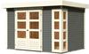 KARIBU Gartenhaus »Kerko 4«, Holz, BxHxT: 302 x 211 x 217 cm (Außenmaße) - grau