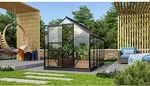 VITAVIA Gew&auml;chshaus &raquo;Venus 6200&laquo;, 6,2 m&sup2;, Aluminium, winterfest - grau