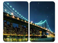WENKO Abdeckplatte »Brooklyn Bridge«, BxHxT: 3 x 1,8 x 52 cm, Glas/Thermoplaste,