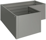 BIOHORT Hochbeet, BxHxL: 201 x 77 x 201 cm, Stahlblech - grau