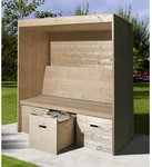 WEKA Sitzlaube &raquo;Bozen&laquo;, BxHxT: 173 x 194 x 86 cm, Volllieger, natur - beige