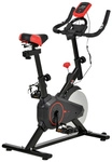 HOMCOM Fahrradtrainer, schwarz/rot, BxHxL: 46 x 114 x 85 cm