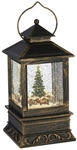 Konstsmide LED-Schneelaterne, eckig, H&ouml;he: 22 cm, batterie, braun