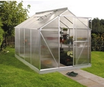 VITAVIA Gew&auml;chshaus &raquo;Eos&laquo;, 6 m&sup2;, Kunststoff/Aluminium, winterfest - silberfarben