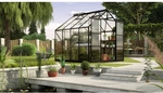 VITAVIA Gew&auml;chshaus &raquo;Uranus 6700&laquo;, 6,7 m&sup2;, Aluminium/Glas, winterfest - schwarz