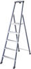 KRAUSE Stufen-Stehleiter »MONTO SePro S«, 6 Sprossen, Aluminium - silberfarben