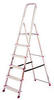 KRAUSE Stufen-Stehleiter »MONTO Solidy«, 6 Sprossen, Aluminium - silberfarben