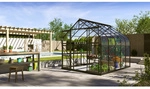 VITAVIA Gew&auml;chshaus &raquo;Dione&laquo;, 8,3 m&sup2;, Aluminium/Glas, winterfest - schwarz