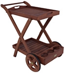 GARDEN PLEASURE Teewagen &raquo;Toledo&laquo;, BxHxT: 88 x 80 x 54 cm, EukalyptusHolz - braun