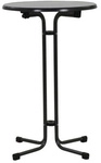 MFG FREIZEITM&Ouml;BEL Stehtisch, mit Sevelit-Tischplatte, &Oslash; x H: 70 x 110 cm - schwarz