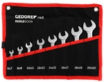GEDORE red Doppelmaulschl&uuml;ssel-Satz, kurz 6-22 mm 8-teilig - silberfarben