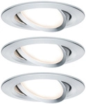 PAULMANN Einbauleuchte &raquo;Nova Coin&laquo;, 6,5 W, Einbautiefe: 4,5 cm - silberfarben