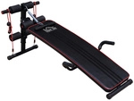 HOMCOM Bauchtrainer, schwarz/rot, BxHxL: 137,5 x 68 x 55,5 cm