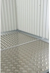 BIOHORT Bodenplatte &raquo;Europa&laquo;, BxT: 285,5 x 285,5 cm - silberfarben
