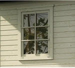 WEKA Zusatzfenster f&uuml;r Gartenh&auml;user, Holz/Glas - beige