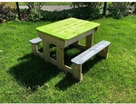 WENDITOYS Picknicktisch, BxHxT: 100 x 53 x 80 cm, natur - braun