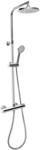 CORNAT Dusch-Komplettsystem &raquo;PERFECT NEO&laquo;, H&ouml;he: 130 cm, verchromt/grau -