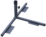 SCHNEIDER SCHIRME Plattenst&auml;nder, Stahl, Rohrdurchmesser: 30 - 40 mm - grau
