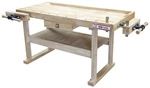 HOLZMANN-MASCHINEN Werkbank, BxHxL: 71,5 x 17 x 158,5 cm, Holz - rot