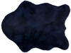 SCHÖNER WOHNEN Kunstfellteppich »Tender«, BxL: 60 x 90 cm, Shape, Polyester - blau