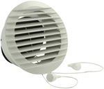 MARLEY L&uuml;ftungsgitter, rund, Hart-PVC (PVC-U), wei&szlig; - weiss